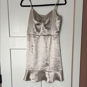 BB Dakota Silver Mini Dress